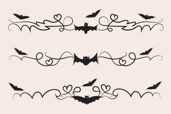 A Designer's Review: Halloween Bats Flourish Dividers for Branding