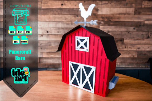 A Designer's Review of the 3D Barn Papercraft Embroidery File