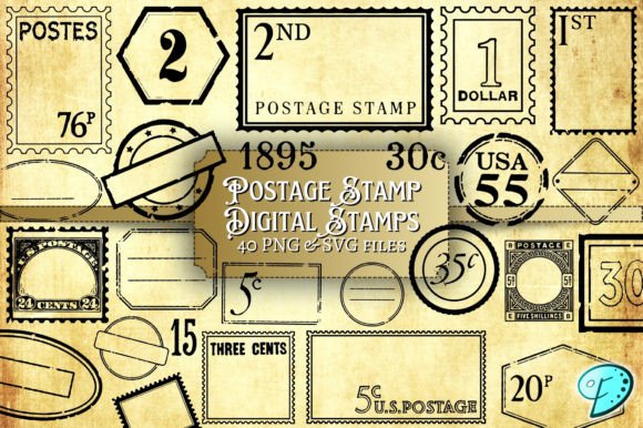 A Designer's Review of the Postage Stamp Digital Stamp Kit