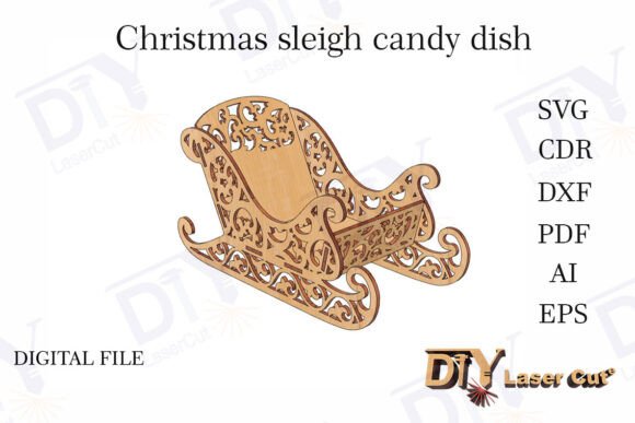 A Laser Cut Sleigh for Crafting Festive Small Business Brands