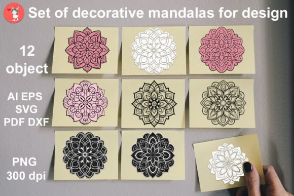 A Mandala Graphics Collection for Craft and Design Business