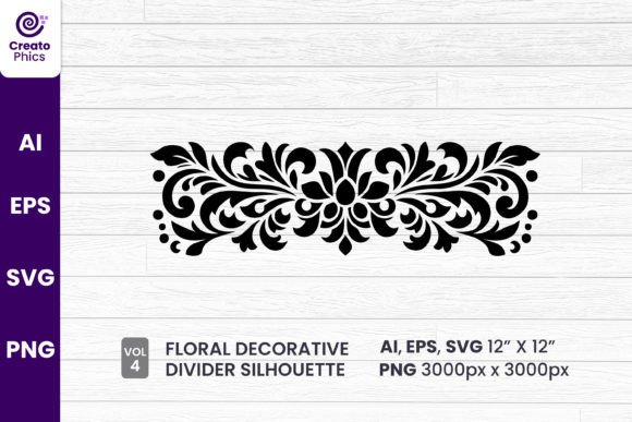 An Elegant Floral Divider for Editorial Graphics