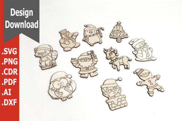 Christmas Laser Cut Decorations for Branding & Winter Projects