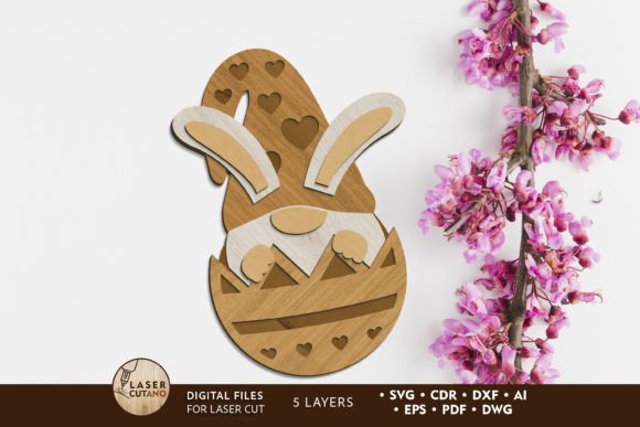 Crafting Spring Magic: A Bunny Gnome Laser Cut Template