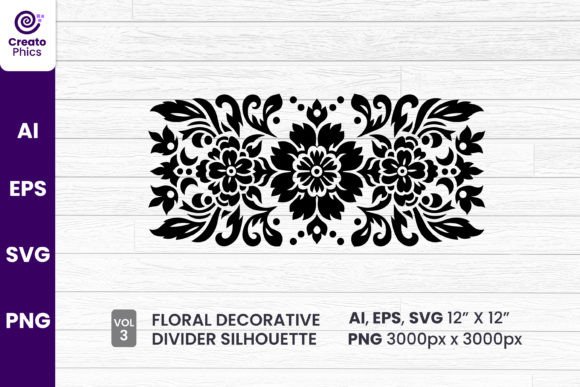Floral Decorative Divider Silhouette 3 Review