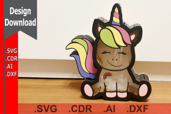 Laser Cut Unicorn Piggy Bank: Home Decor Review
