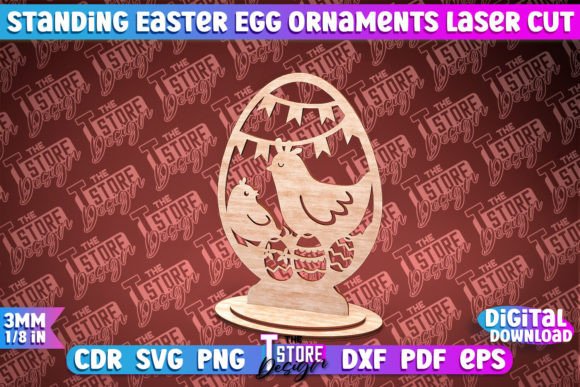 Spring Laser Craft: Standing Easter Egg Ornaments Review