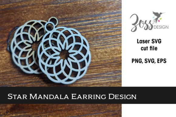 Star Mandala Laser Cut Earring Design Review