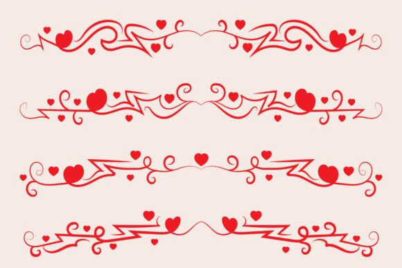 Valentine's Day Heart Swirls Divider: A Brand Designer Review
